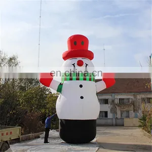 Large Adult Inflatable Christmas Snowman for Outdoor Christmas Decorations/ Inflatable Christmas Snowman thumbnail-1