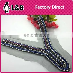 New Model Fashion Women Beaded Collar Applique thumbnail-3