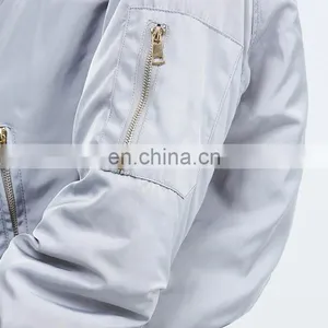 Bomber Custom Gym Hooded Outdoor Sport Polyester Zip Yoga Windproof China Coat OEM Bamboo Cotton New Women Winter Jacket thumbnail-4