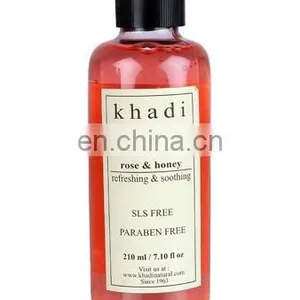 Khadi Natural Herbal Rose and Honey Body Wash- SLS & Paraben Free thumbnail-1