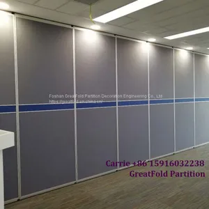 Simple Design Office Room Partition Wood Movable Wall Folding Partition thumbnail-5