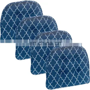 Trellis Tufted Non-Slip Geometric Dining Chair Cushions thumbnail-3