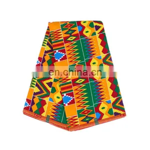 HOT SALE!!! China Supplier Plain Wax African Cotton Fabric 6 Yards per Piece for Sale thumbnail-2