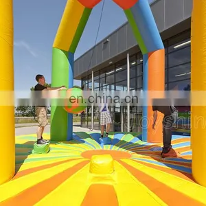 Interactive Inflatable Wrecking Ball Wipeout Swing Him Off Game For Team Building thumbnail-4