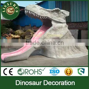 Lisaurus-LA Dinosaur Park Theme Park Amusement Park Cute Fiberglass Slide thumbnail-1