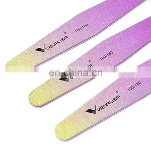 51105 VANALISA Professional 100/180 Emery Board Nail File Manicure Pedicure Half Moon Art Tools Custom Logo thumbnail-1