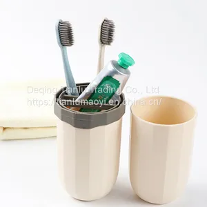 Mini Travel Wash Cup Household Wash Set Cup With Toothbrush Set Outdoor Business Trip Storage Box Toothbrush thumbnail-3