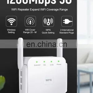 1200Mbps 5G Wifi Repeater Wifi Amplifier Signal Wireless Router Wi-fi Long Range Extender 2.4g 5ghz 300Mbps Repeater thumbnail-4