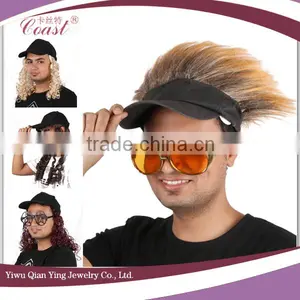 Rasta Dreadlocks Dread Wig Hat Tam Rastafari Costume Jamaica Synthetic Hair Wig thumbnail-2