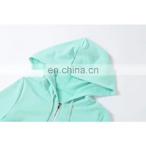 Women's Autumn 2 Piece, Shorts Sets Hooded Crop Tops Two Piece Track Sets 2020 Fashion Women Outfit Fitted Two Piece Set/ thumbnail-3