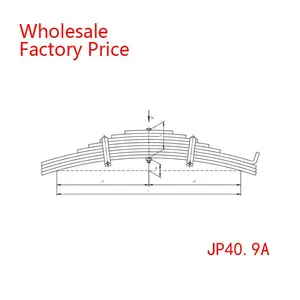 JP40.9A Atlant Leaf Spring Wholesale For TRAILER thumbnail-2