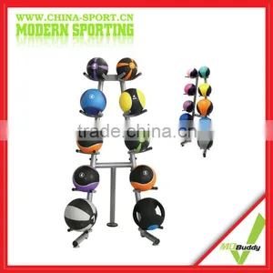 New 10 Pcs Gym Fitness Medicine Ball Rack thumbnail-1