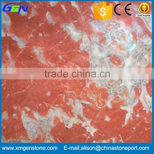 Top Quality Natural Polished French Red Indoor Flooring Marble Slab thumbnail-1