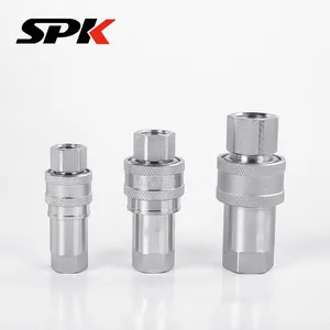 KZE Series British Standard (BSP) Open-Close Type Hydraulic Carbon Steel Quick Couplings, High-Pressure Hydraulic Tube Quick Disconnect Couplings thumbnail-5