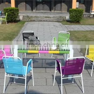 Outdoor Synthetic Rattan Sofa Dining Set With Parasol PE Wicker Pool Furniture thumbnail-4