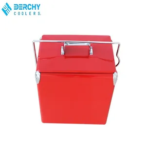 17L PP Cooler Box Vintage Cooler Bag Ice Box Wine Cooler Rolling Chiller Customizable Insulated Promotional Gift Wine Fridge thumbnail-1
