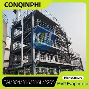 Automatic Sodium Nitrate Triple-Effect Evaporator, PLC Touch Screen, 3-Stage Concentration, 95% Recovery Rate thumbnail-2