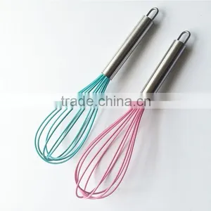 In Stock Hot-selling Cheap Kitchen Egg Whisks 6inch Hand Egg Beater Mixing Silicone Egg Whisk Manual Egg Beater 47G thumbnail-2