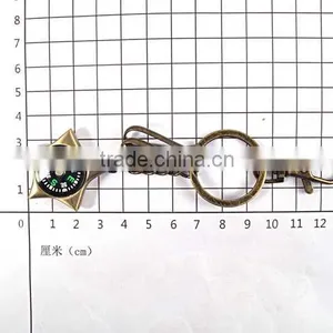 Factory Direct Sales Custom Metal Compass Keychain thumbnail-5