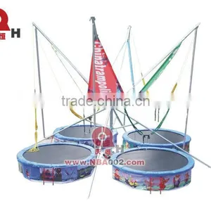 Funny CE Certificated Round 4 in 1 Jumping Bungee Trampoline thumbnail-1