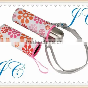 Custom Neoprene Coffee Milk Tea Cup Cooler Holder Sleeve Printing Flowers thumbnail-1