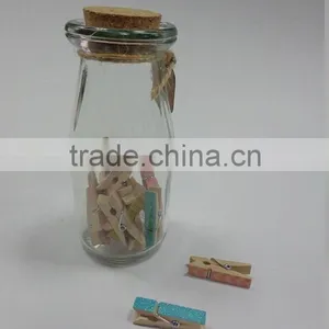 Stationery Clip Push Pin in Glass Bottle for School thumbnail-3
