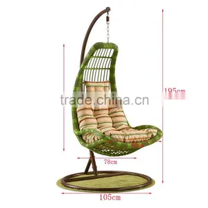 All Weather Wicker Rattan Hanging Helicopter Swing Chair Parts Bamboo Swing Chair thumbnail-6