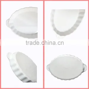 Wholesale Cheap White Stoneware Ceramic Baking Dish thumbnail-2
