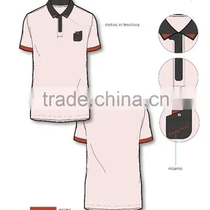 Men's Polo Shirt Solid Color Italy Design Pinkt Shirt ODM Service thumbnail-1