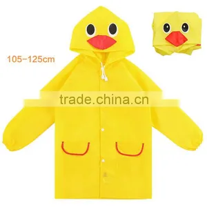 PU Fabric Beautiful Kids Rain Jacket Waterproof Wholesale thumbnail-5