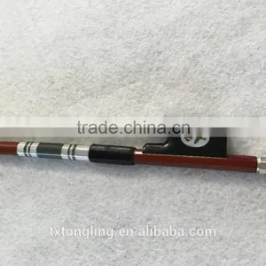 Ebony Violin Bow With Flower Patten Violin Bow Hair thumbnail-2