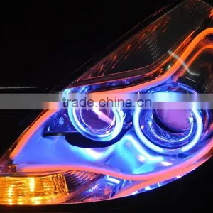 30cm 45cm 60cm 85cm Dual Color Yellow White Auto Flexible Led Drl Daytime Running Light thumbnail-3