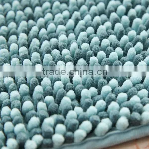 Indoor Mosaic Pattern Pink Chenille Microfiber Rugs thumbnail-5