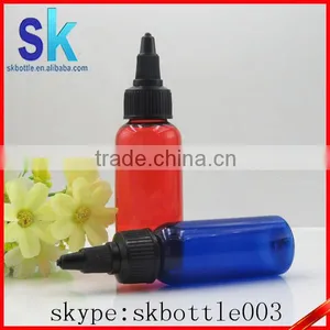 Blue Red Twist off Caps New Designed Pen Shape Unicorn Bottle 30ml 60ml120ml Pet Bottles Plastic Bottle Twist Top Cap thumbnail-3