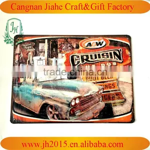 Custom Embossed Decorative Metal Tin Plate Metal Tin Sign Board for Promotional thumbnail-1