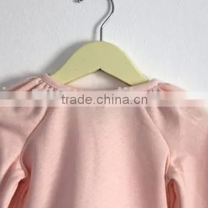 Folded Sleeves Girls Peachy Long Sleeves Cotton Shirt &Children Clothing thumbnail-4