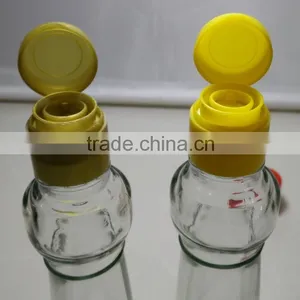 170ml 6oz Unique Shaped Soybean Sauce Glass Bottle With Flip off Lid Quality Choice thumbnail-4