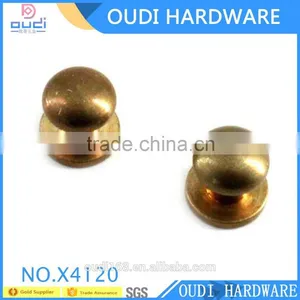 High Quality Antique Brass Ponted Studs With Screws Metal Nipple Nail thumbnail-1
