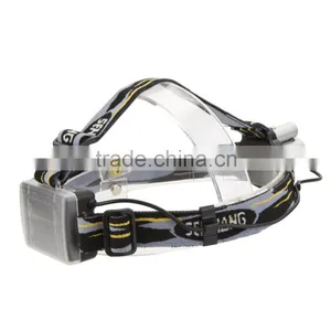 Double Tube Double Lights LED Headlamp Outdoor Headlight for Hiking Camping Night Fishing Riding Cycling by 3 * AA Batteries thumbnail-5