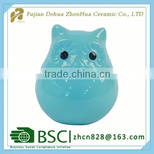 Sky Blue Small Animal Shape Ceramic Piggy Bank thumbnail-2