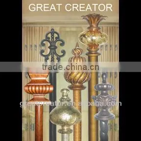 Decorative Glass Finial Curtain Rods/Poles and Curtain Accessories; Curtain Hardwares; Window Drapery Hardwares; Home Decoration thumbnail-1