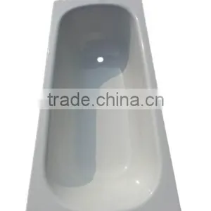 160x70x36cm Steel Enamel Irregular Bathtub thumbnail-1
