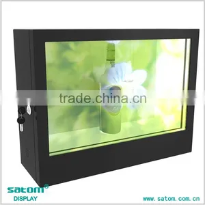 22 Inches Trapezoidal Indoor Transparent Lcd Display Showcase In Advertising Players Quality Choice thumbnail-5