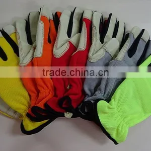 2015 NEw Design Gardening Gloves, Pig Leather Safety Glove, Working Gloves, Protection Equipment, Lady Size thumbnail-2