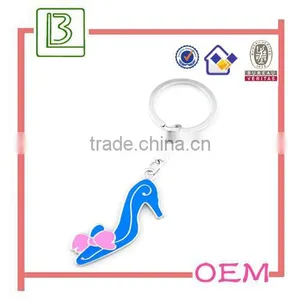 Fashion Blue and Pink Enamel Shoe Keychain for Women Gift thumbnail-1