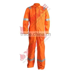 Safety Hi Vis Orange 100 Cotton Coverall thumbnail-1