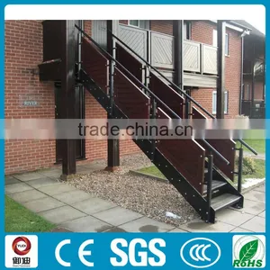 Outdoor Iron Stairs Wooden Stair Treads Antique Staircase thumbnail-3