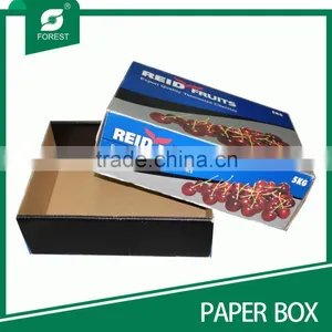 EXPORT 5 KGS FRESH CHERRIES TOP AND BOTTOM CARRIER BOX thumbnail-1