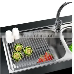 Hot Sell Stainless Steel Folding Dish Rack thumbnail-1
