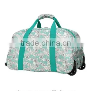 Ladies Carry on Trendy Rolling Duffel Bags for Traveling thumbnail-1